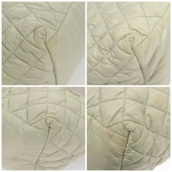 CHANEL Cococoon Hand Bag Nylon Gray Silver CC - Picture 16 of 16